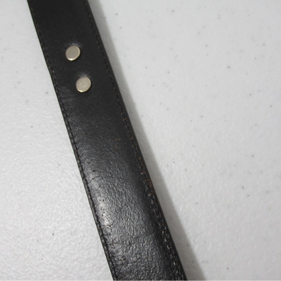 Western Black Leather Floral detail Concho Belt main image 14